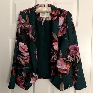 Anthropologie floral blazer size 0